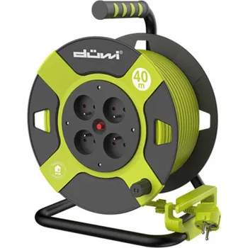 Napájecí kabel Düwi Kabel prodlužovací na bubnu 4Z 40M 1,5mm