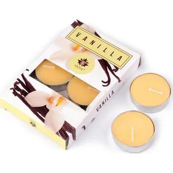Svíčka Vonná čajová svíčka 11 g x 6 kusů - 1 (vanilla) vanilková