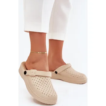 Dámské pantofle Pěnové Pantofle Dámské Faylina Barva: Béžová, Velikost: 38