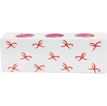 Svícen by inspire Svícen Quadro 3 Mašle (22x6x8cm)