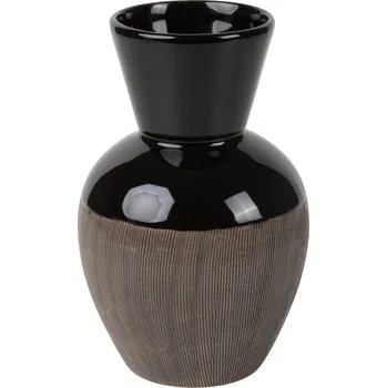 Váza by inspire Váza 'Rotund add' (9x15x20 cm), černá