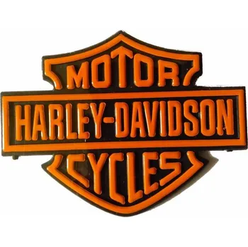 Samolepicí dekorace na vozidlo Samolepka 3D Harley-Davidson - oranžová