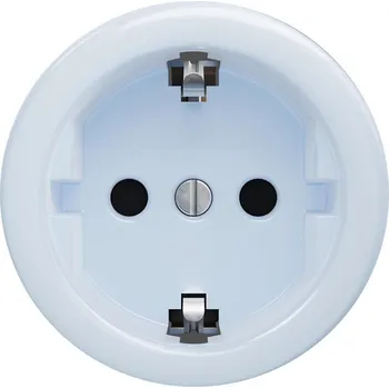 Elektrická zásuvka Kliklap - Retro zásuvka domovní bez rámečku SCHUKO 230V/16A modrá