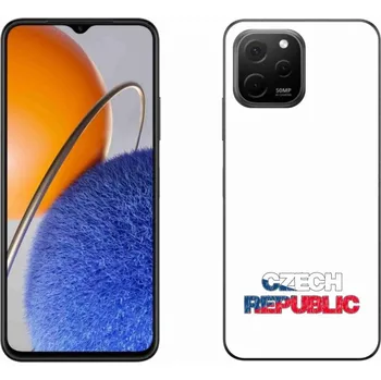 Pouzdro na mobilní telefon Gelový kryt mmCase na Huawei Nova Y61 - Czech Republic bílé pozadí