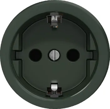Elektrická zásuvka Kliklap - Retro zásuvka domovní bez rámečku SCHUKO 230V/16A zelená