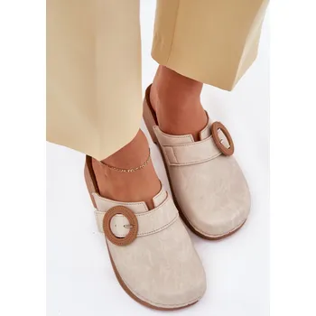 Dámské pantofle Dámské Pantofle S Přezkou Inblu TF000001 Barva: Béžová, Velikost: 36