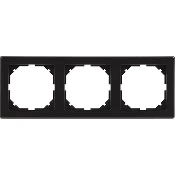 vypínač Rámeček trojnásobný černý