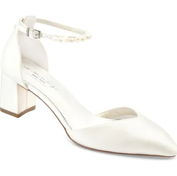 Dámské lodičky StudioAgnesSvatební obuv MADISON saténové lodičky smetanové Barva: IVORY smetanová, Velikost: 42, Materiál: Satén