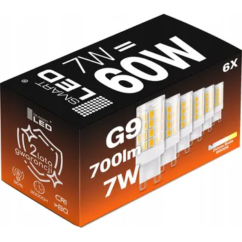 Žárovka LED žárovka G9 7W = 60W 700lm Studená bílá 6000K Energeticky úsporná Výkonná