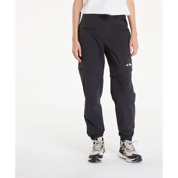 Pánské kalhoty Kalhoty adidas W Terrex Utilitas Hiking Zip-Off Pants Black S/34