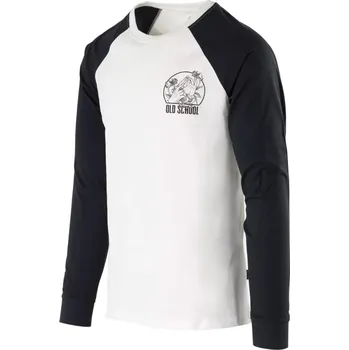 Triko OLD SCHOOL s dlouhým rukávem BÍLO/ČERNÉ Triko OLD SCHOOL s dlouhým rukávem BÍLO/ČERNÉ vel. L