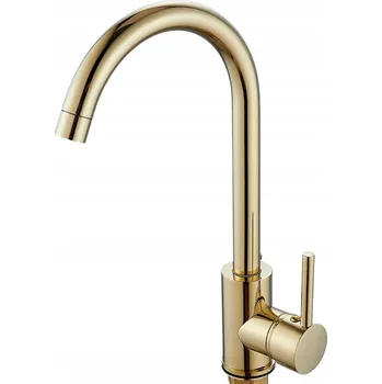 Vodovodní baterie Stojánková dřezová baterie zlatá DECO