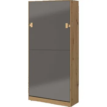 Postel Domel Postel výklopná vertikálně s roštem 90x200 Index 19 Barevné provedení dveří: Dub artisan lesk, Úchyty Domel: Šedé