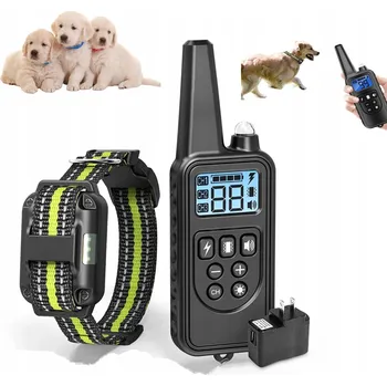 Obojek pro psa Elektrický Výcvikový Obojek pro Psa Vodotěsný Trenažér Psů + DÁLKOVÉ OVLÁDÁNÍ