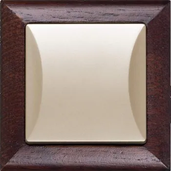 Stavebniny Střídavý přepínač, ř. 6 strojek + klapka do vícenásobného rámečku - písek