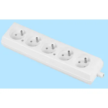Elektrická zásuvka Zásuvka pětinásobná bílá