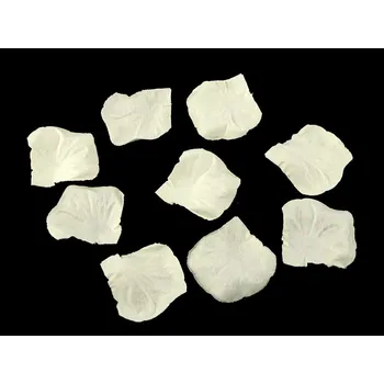 umělá květina Dekorace plátky růží - 19 krémová nejsvět.