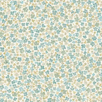 Tapeta Vliesová tapeta na zeď, tyrkysová, květiny, LD3009, Little Dreamers, Grandeco