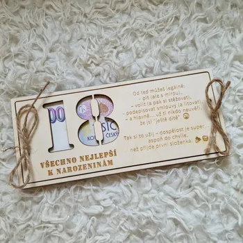 Dárková krabička Dárková krabička obálka na peníze k narozeninám