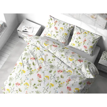 Povlečení Tegatex Povlečení bavlna - veselé květiny 70*90 cm, 140*200 cm