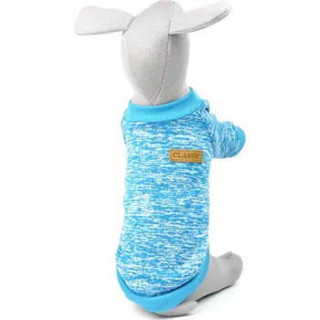 Obleček pro psa Vsepropejska Classic mikina pro psa Barva: Modrá, Délka zad (cm): 35, Obvod hrudníku: 42 - 48 cm