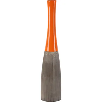 Váza by inspire Váza 'Tower' (4x8,5x40 cm), oranžová