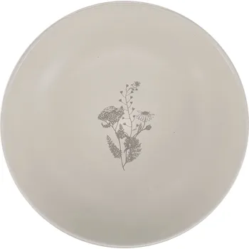 Talíř Clay Keramický hluboký talíř Cream Charm ø 22cm, smetanová/taupe