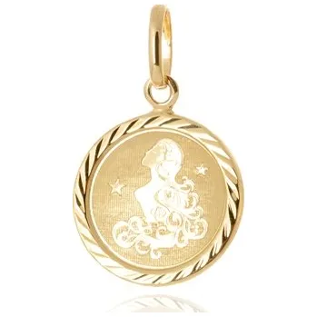 Přívěsek Přívěšek znamení Panna ze žlutého zlata ZZ1419PANF + dárek zdarma