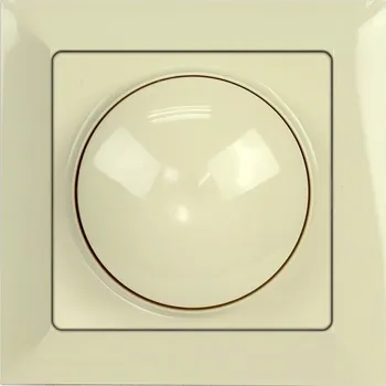 Stavebniny Otočný stmívač SO/PR béžová kompletní stmívač - béžová