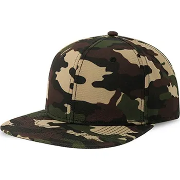 Kšiltovka Atlantis Kšiltovka s plochým kšiltem AT685 Camouflage-Black one size