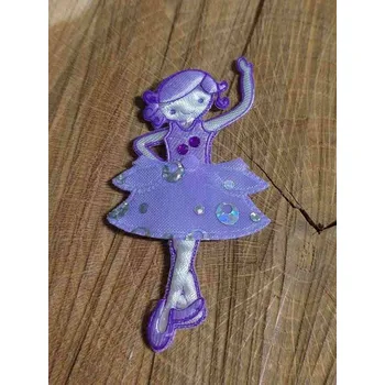 Nášivka Aplikace baletka barva fialová