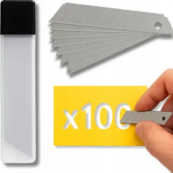 Pracovní nůž ČEPELE DO UTLAMOVACÍHO NOŽE 18MM 100KS + DÁREK