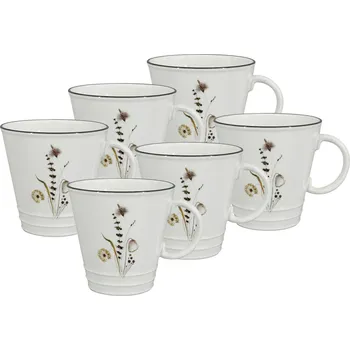 by inspire Porcelánový hrnek Nostalgie Meadow, 350ml, sada 6 ks