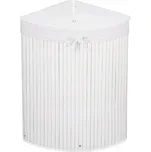 Koš na prádlo 73l rohový SPRINGOS BAMBUS bílý