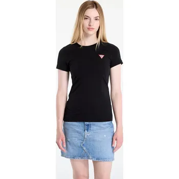 Dámské tričko Tričko GUESS Ss Cn Mini Triangle Black L