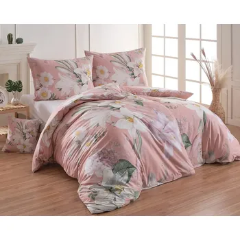 Povlečení Povlečení Matějovský FIDELIS, lilie, růžové, bavlna hladká, digitál, 140x200cm + 70x90cm