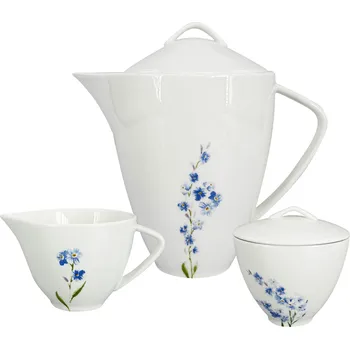 jídelní souprava by inspire Čajová souprava Pomněnka (Konvice, mléčenka, cukřenka)