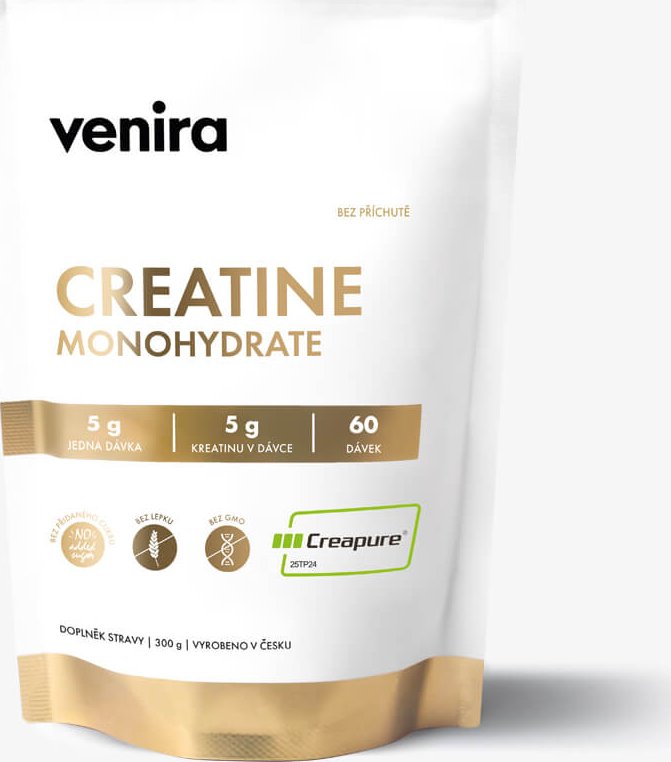 VENIRA kreatin monohydrát Creapure®, bez příchutě, 300 g