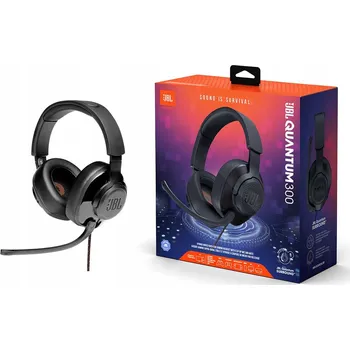 Sluchátka SLUCHÁTKA S MIKROFONEM JBL QUANTUM 300 OKOLO UŠNÍ ČERNÁ 100% ORIGINÁL