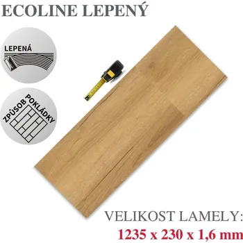 vinylová podlaha Vinylová podlaha DP 9594 Dub venkovský EIR Varianta: Ecoline Lepený