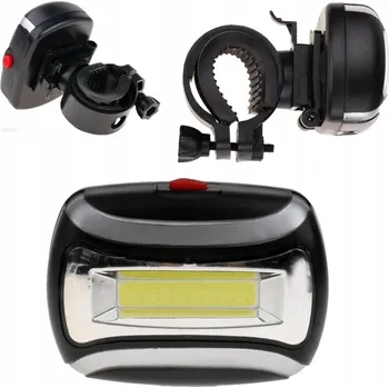 Cyklosvítilna PŘEDNÍ SVĚTLO NA KOLO COB 3W LED, napájení 3xAAA