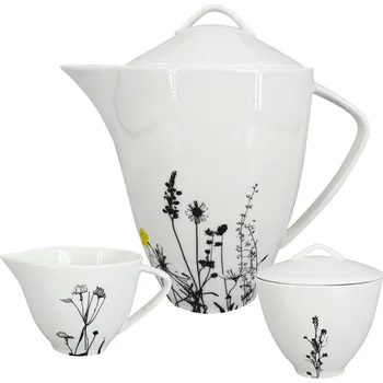 Konvice na čaj by inspire Čajová souprava Garden Color (Konvice, mléčenka, cukřenka)