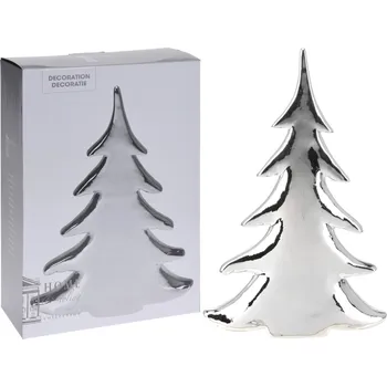 Vánoce H&L Vánoční stromek 20cm, stříbrný