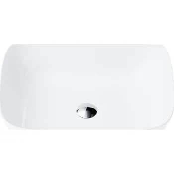 Umyvadlo Umyvadlo na desku obdélníkové Corsan Mono 50 cm bílé