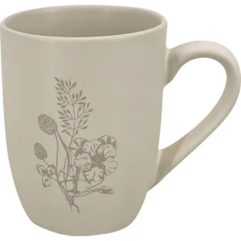 Clay Keramický hrnek Cream Charm 350ml, smetanová/taupe