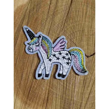 Textilní nažehlovací páska Nažehlovačka jednorožec duha