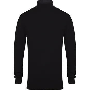 Pánský svetr Henbury Pánský pletený rolák H727 Black M