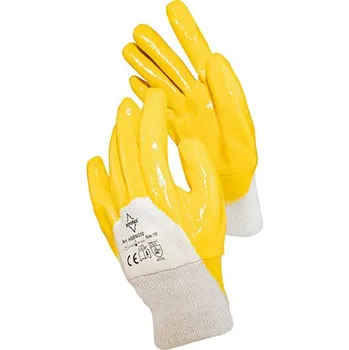 Pracovní oblečení Korntex Istanbul Pracovní bavlněné rukavice s nitrilem KX171 Yellow 8
