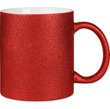 Hrnek třpytivý 330 ml - červený sublimace termotransfer laserové gravírování