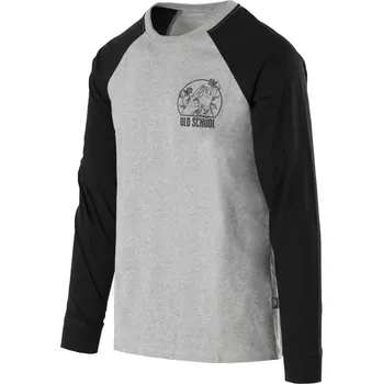 Triko OLD SCHOOL s dlouhým rukávem ŠEDÁ MELANŽ Triko OLD SCHOOL s dlouhým rukávem ŠEDÁ MELANŽ vel. XL